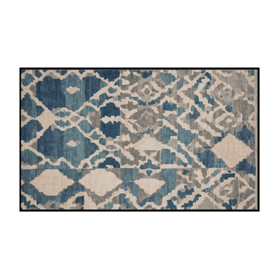 Machine Washable Gray Area Rug