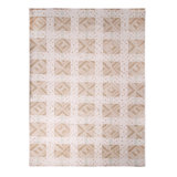 Scandinavian Hand Knotted Wool Geometric Area Rug