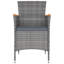 Vidaxl 11 Piece Patio Dining Set With Cushions Grey