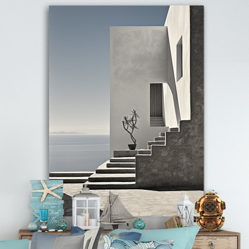 «Beach House Wall Horizon I», reproduction sur toile, Toile tendue, H 32 po x l 16 po x P 1 po