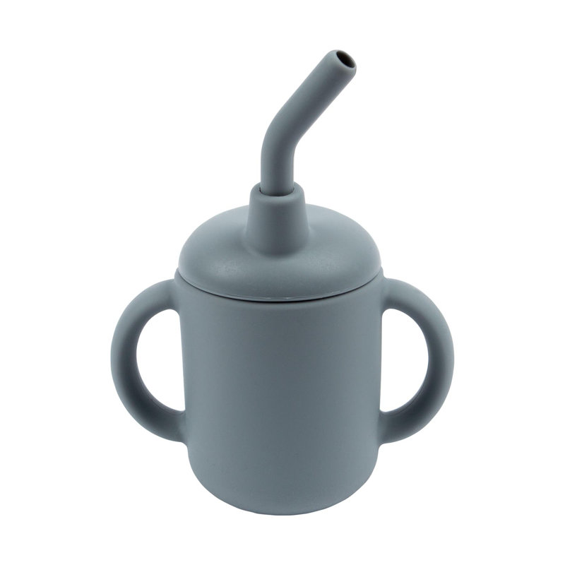Tiny Dining 120ml Silicone Travel Tumbler, Grey