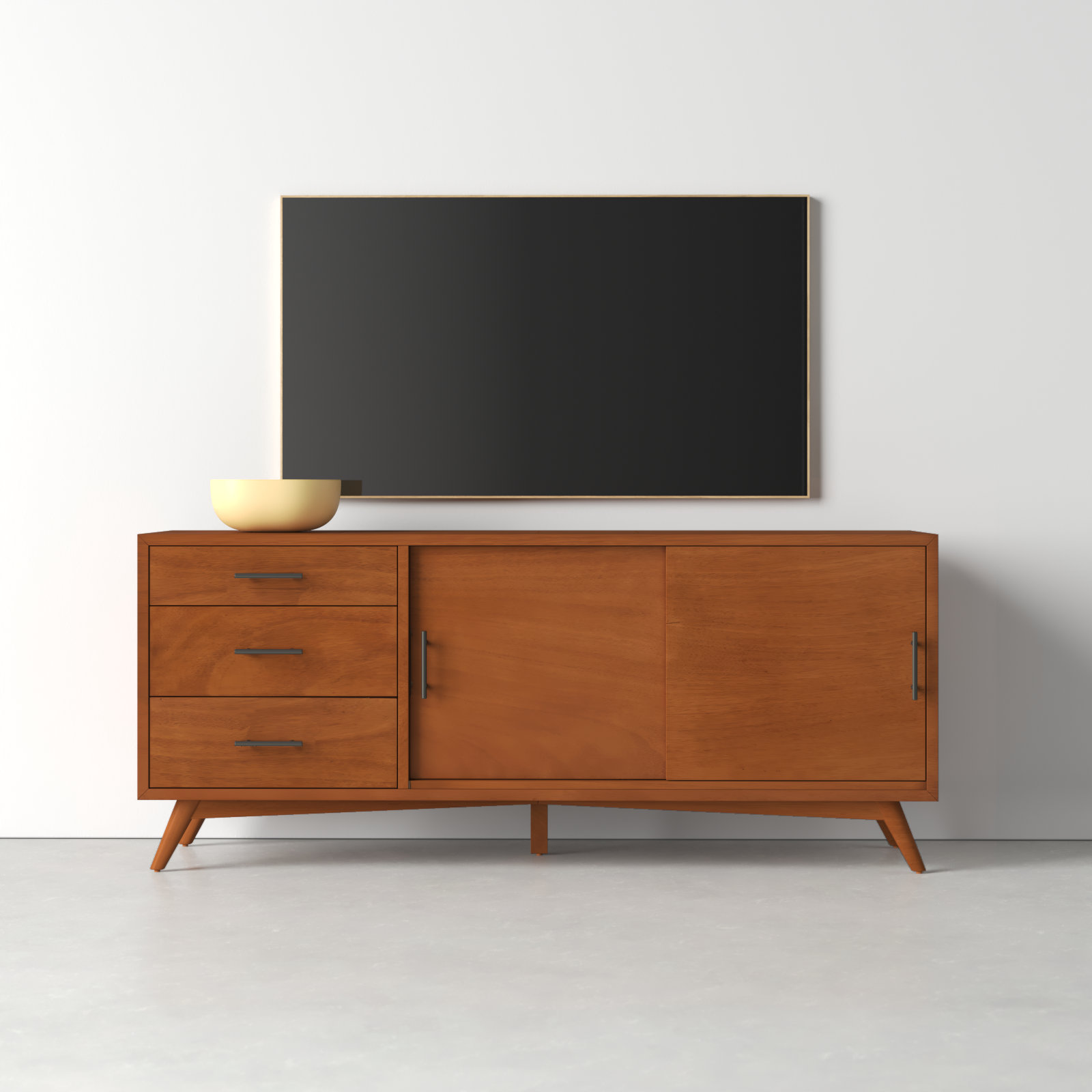 Williams 64" Mahogany TV Stand, Chestnut