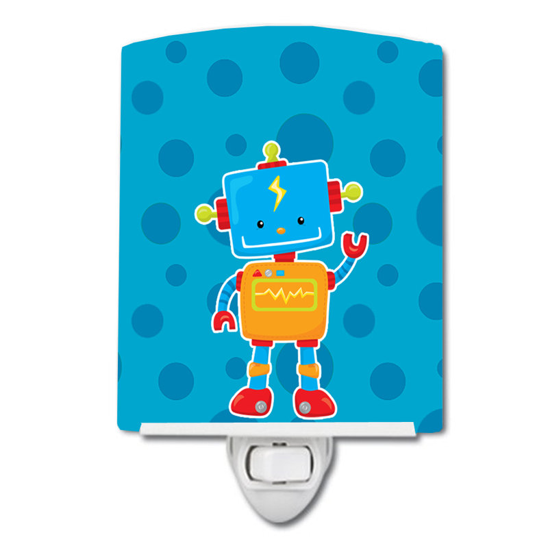 Lampe de nuit en céramique robot