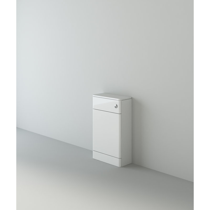 Apollo Freestanding Under Sink Cabinet, High Gloss White