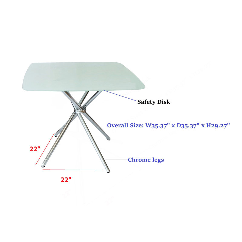 Ensemble de salle à manger 5 pièces 36 po, 5 pièces: table, 4 chaises