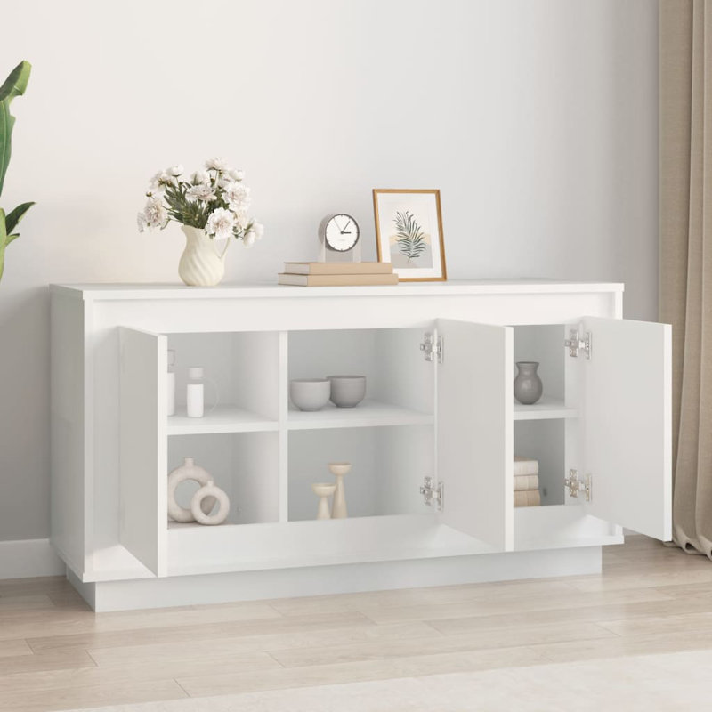 vidaXL Sideboard Storage Organizer Console Cabinet Cupboard Engineered Wood, Artisan Oak
