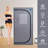 Portable Grey Mini Plus Style Steam Sauna Tent–Personal Home Spa, With Steam Generator, Remote Control, Foldable Chair, PVC Pipes. Easy To Install,Fast Heating, With FCC & UL Certification