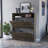 Cranbery 2-Shelf Shoe Rack Dark Brown-372093722