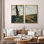 Tranquillité et formation rocheuse, campagne détaillée, nature sauvage, illustrations, décor rustique-101752304-101752305