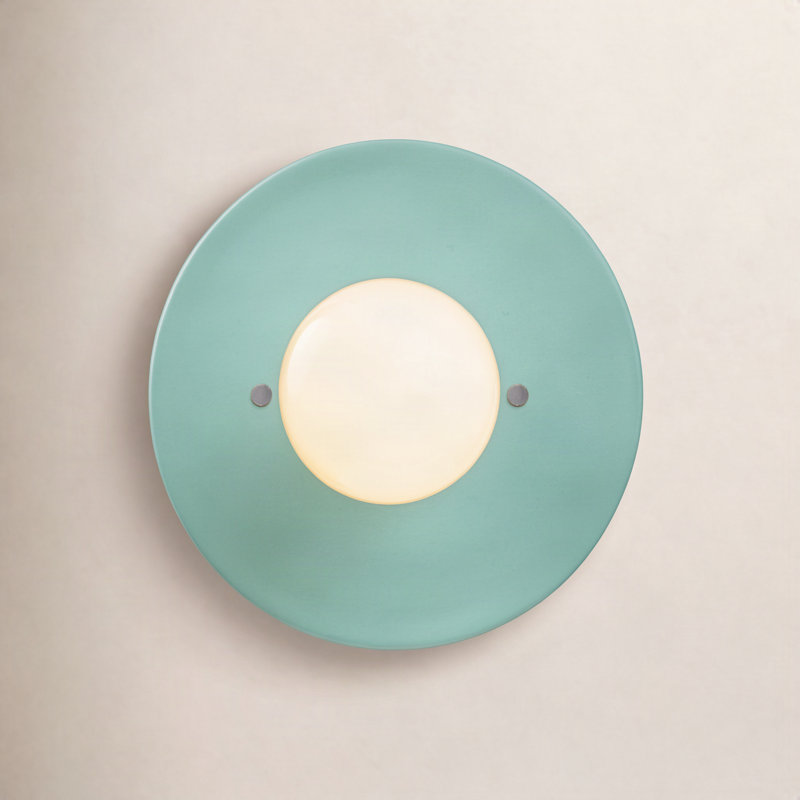 Anat 1 - Light Dimmable Flush Mounted Sconce, Real Rust