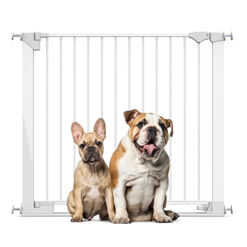 Metal Pressure Mounted Pet Gate, White, 96cm - 103cm,