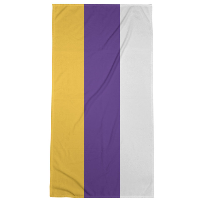 Bath Towel, Purple Accent