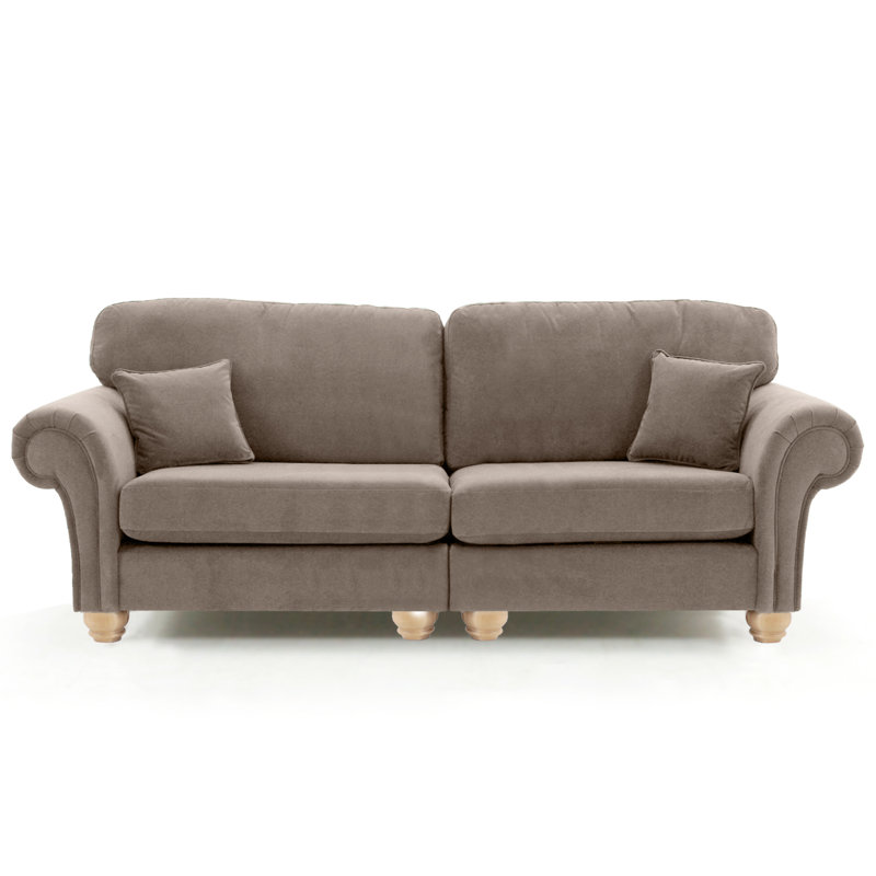 Foreston 4 Seater Velvet Sofa, Taupe