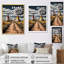 «Yellow Native Tipi Path to Spirituality I», reproduction sur toile-457049182-457049178