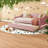 Space-saving Teddy Fleece Twin Daybed With Led Lighting, Pink Trundle