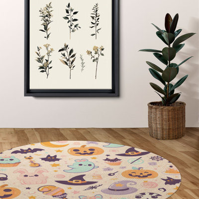 Tapis tressé à charme squelette pâle