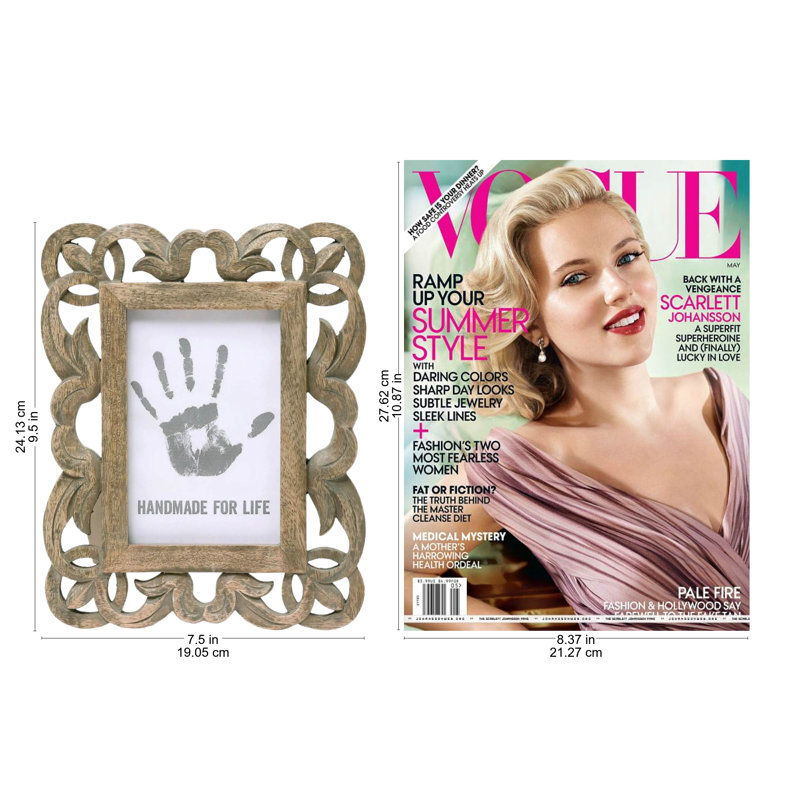 Mahaffie Brown Matte Picture Frame