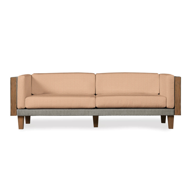 Catalina Outdoor 3 - Seat Patio Sofa, Pewter, Sailcloth Sailor