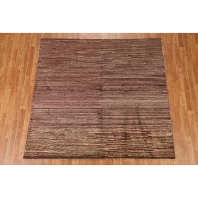 One-of-a-Kind 6'0" X 6'0" New Age Square Wool Area Rug in