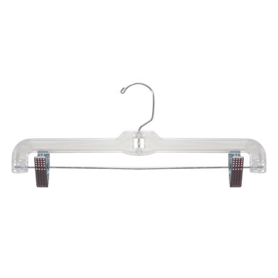 Fresquez Plastic Hangers With Clips for Skirt/Pants