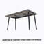 55,25 à 70,87 po, table de salle à manger moderne extensible en bois aggloméré pour 4 à 6 personnes, style industriel médiéval