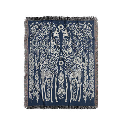 Jeté en mélange de coton Josu Giraffe