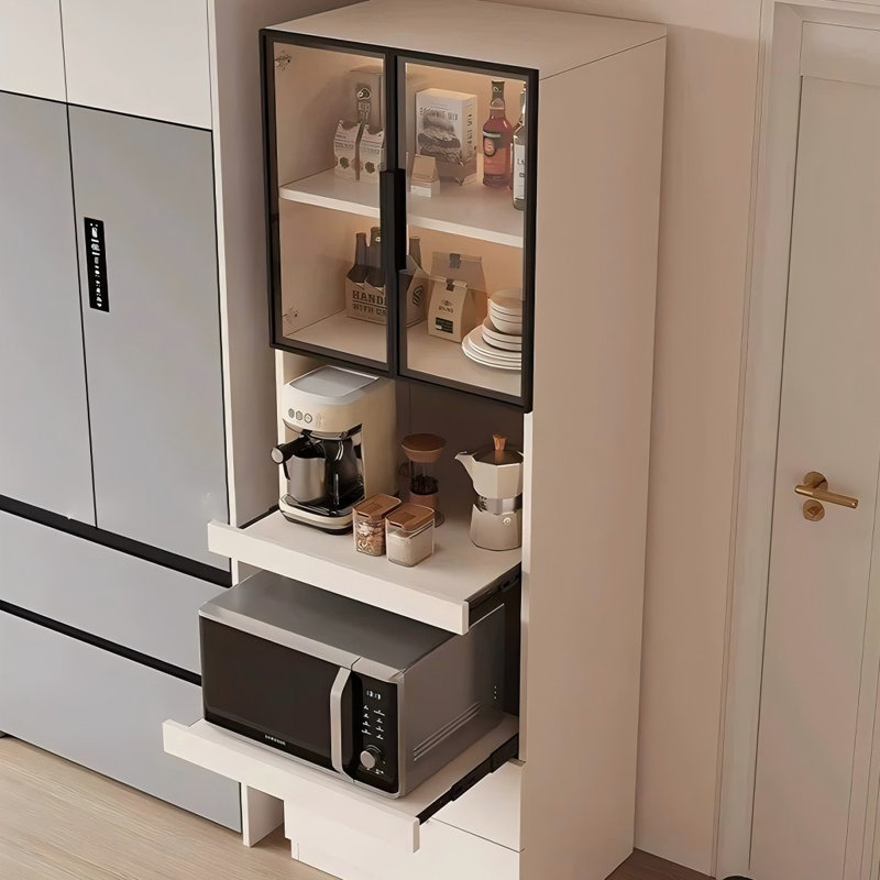 Buffet 23,62 "en aluminium kaki, H 78,74 po x l 23,62 po x P 15,75 po