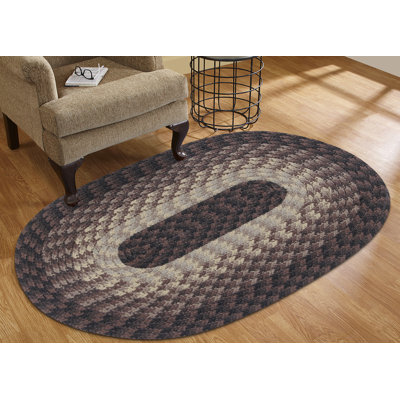Fontenay 100% Polypropylene Braided Area Rugs, Reversible Stripe Pattern Indoor/Outboor Rug