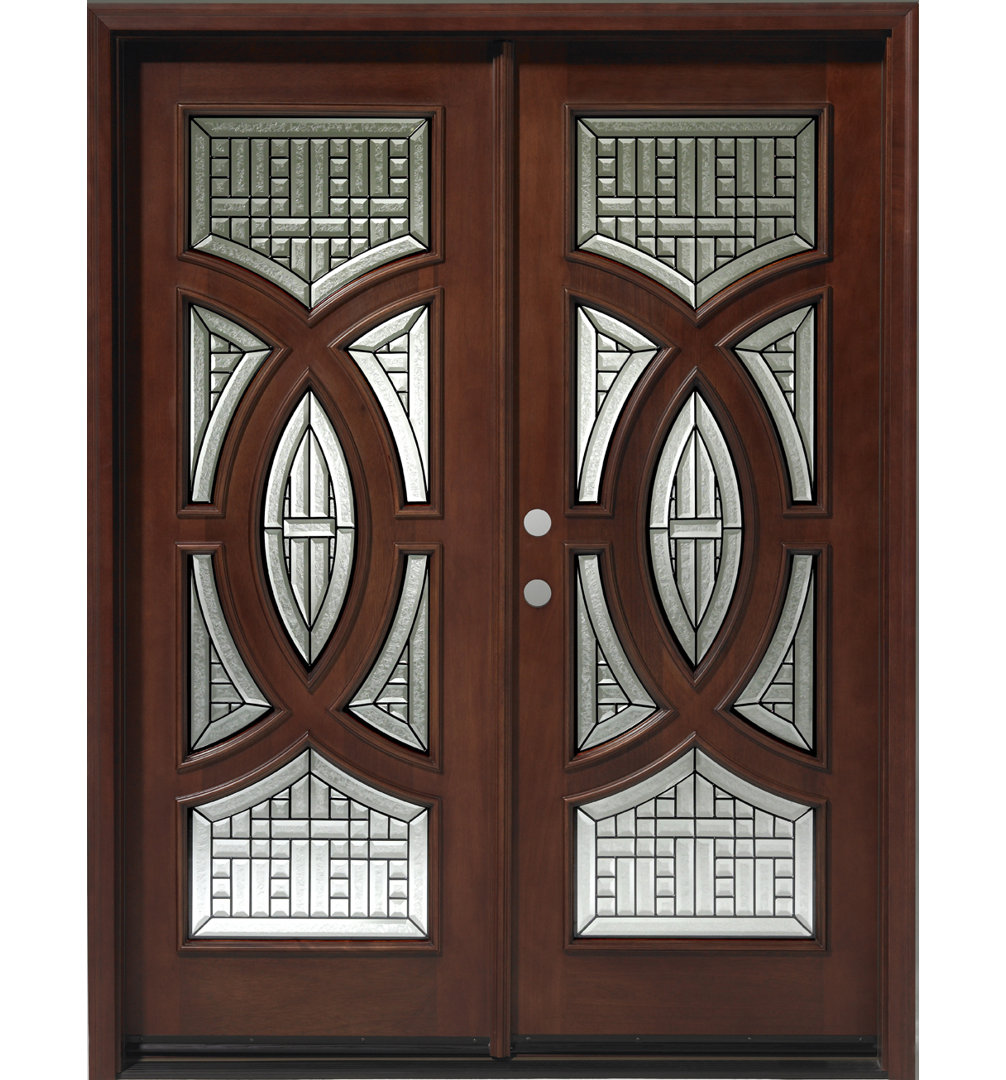 Circular Delux Wodd Prehung Front Entry Doors Asian Pacific Products Inc. Door Orientation: Right Hand/Inswing