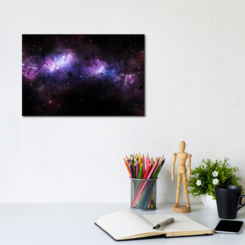 A Massive Nebula Covers A Huge Region Of Space by Justin Kelly - Wrapped Canvas Print, 20.32 cm H x 30.48 cm W