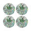 Sous-verres ronds en cuir Amazonia Tourmaline-119015043