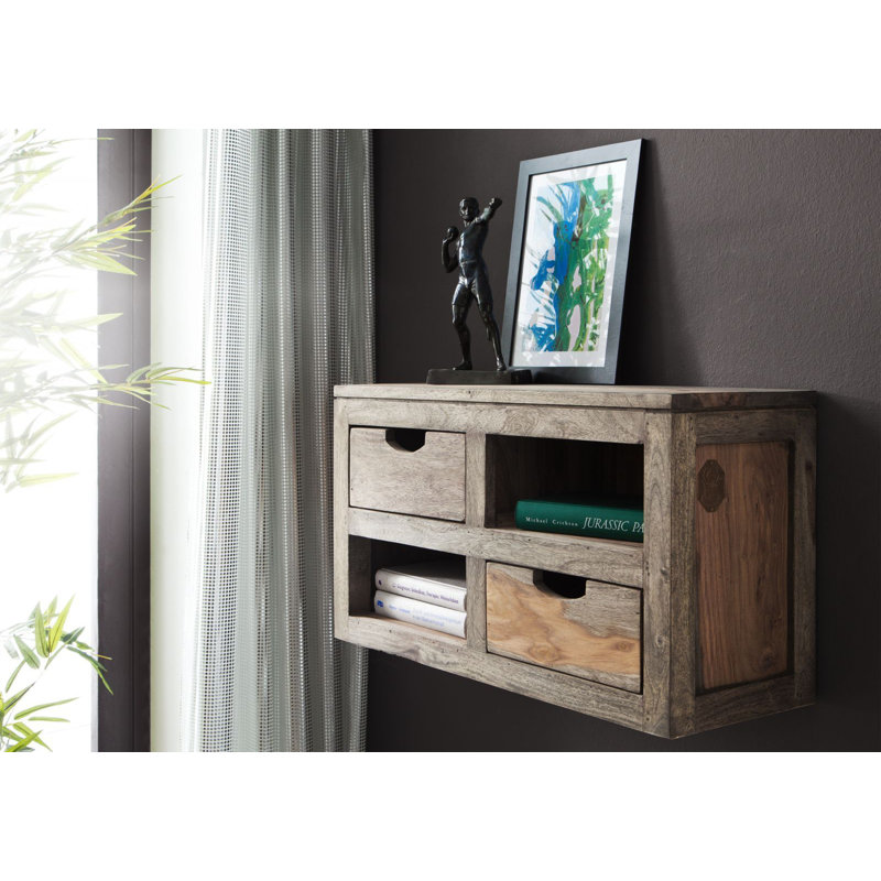 Nature Rosewood Solid Wood Floating Shelf