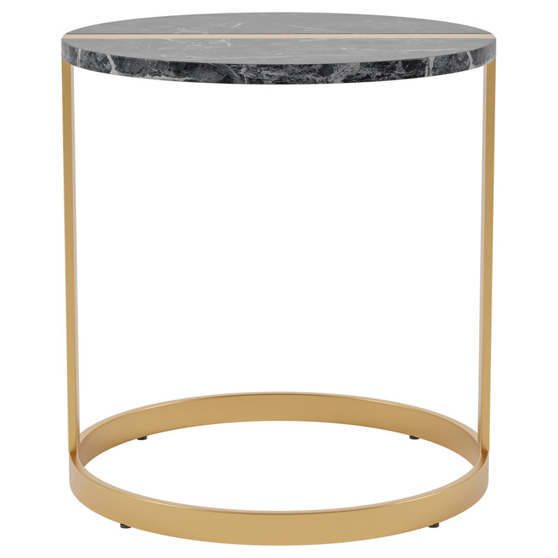 Table de bout cadrée, Noir