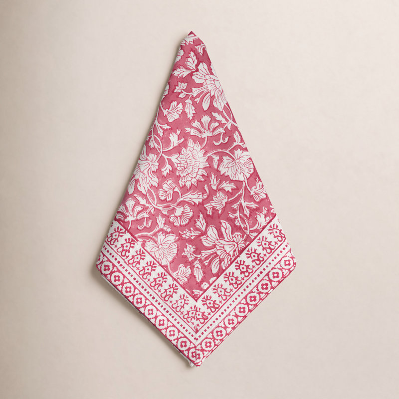 Petals & Plums Napkin, Set of 8, Pink Floral