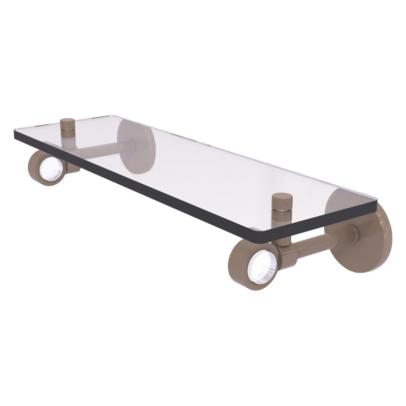 Tablette flottante Clearview, Beige ombré, H 3,3 po x l 16 po x P 5,65 po