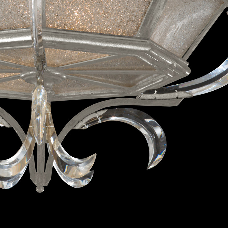 Plafonnier encastré rond biseauté 26 po, Argent