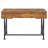 Antique Nutmeg And Black 3-Drawer Writing Desk