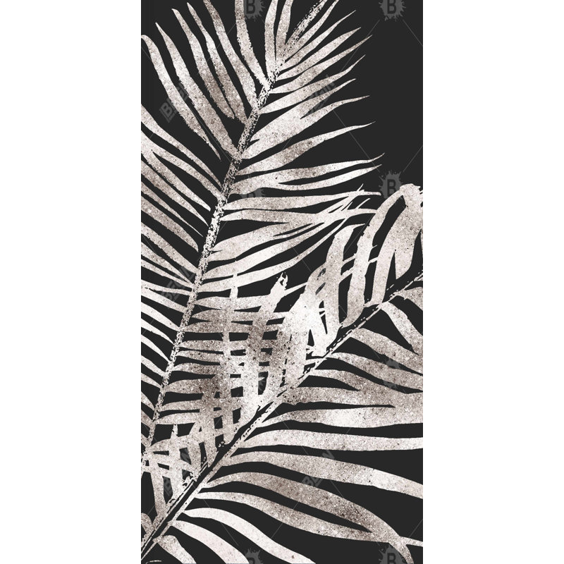 Tropical gold leaves - 15.75"x31.50" Desk mat