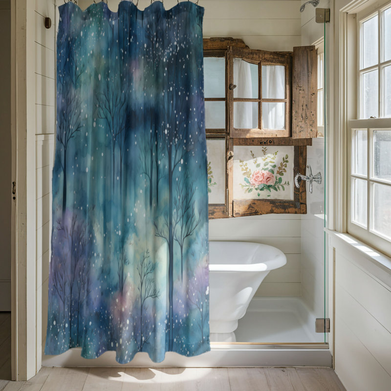 Rideau de douche Forest Wonderland, H 74 po x l 71 po