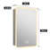 Cynethia Surface/Recessed Mount Medicine Cabinet with Mirror and 3 Adjustable Shelves, Rounded Edge, LED Lighting, Fog-free