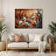 Chiens, art mural noir en métal Kooikerhondje-486046991