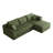 Boneless 94" Corduroy Upholstered Boneless Couch with Chaise, L Shape Modular Sectional Sofa with Deep Seat, Modern Cloud Sectional Couches for Living Room/Office, No Assembly Required-1532887056-1532887059