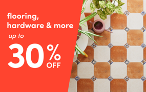 flooring, hardware & more on sale