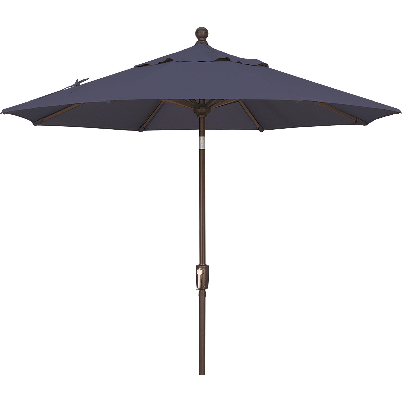 Launceston Market Umbrella, Canvas Navy Sunbrella® Canvas, Bronze, 96" H x 90" W x 90" D