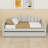 Twin Size Upholstered Daybed With Trundle,Velvet Sofabed With USB & Type-C Charging Ports, Side Storage Bag, No Box-Spring Needed-1994221583