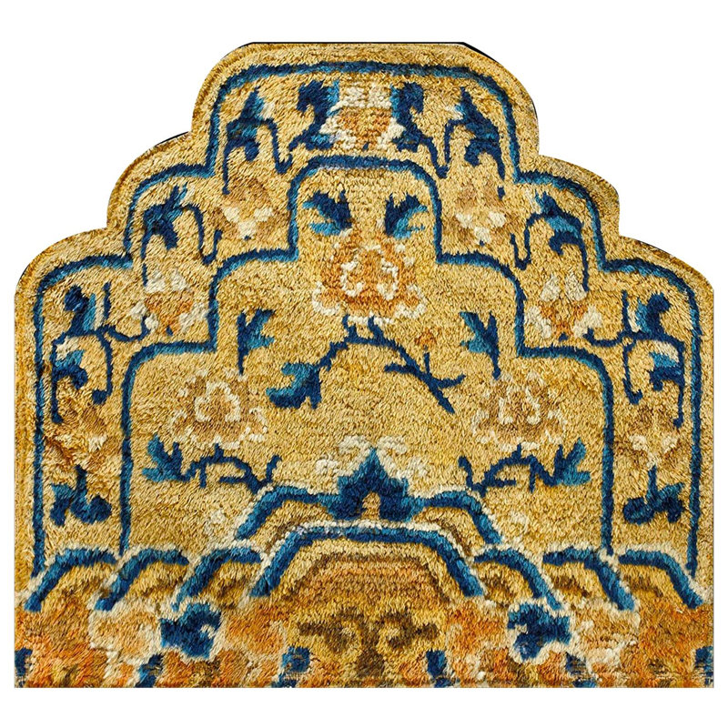 Tapis antique chinois Ningxia 2 pi 0 po x 2 pi 0 po