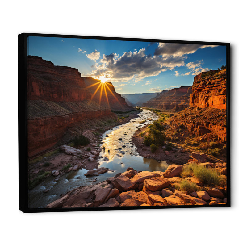 Canyon Rhapsody I - impression, H 34 po x l 44 po x P 1,5 po, Cadre flottant noir