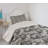 Skull Polyester Chevron / Zig Zag Coverlet-1606401111