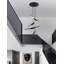 Lustre moderne 10 lumières à tringle noir