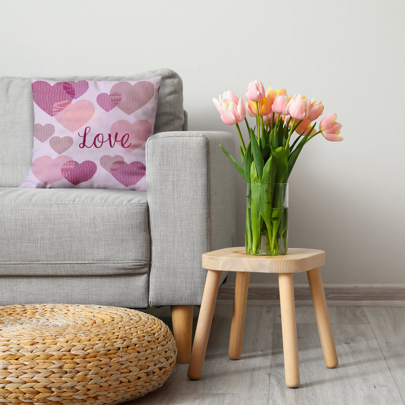Reversible Throw Pillow, 26"H x 26"W, Square